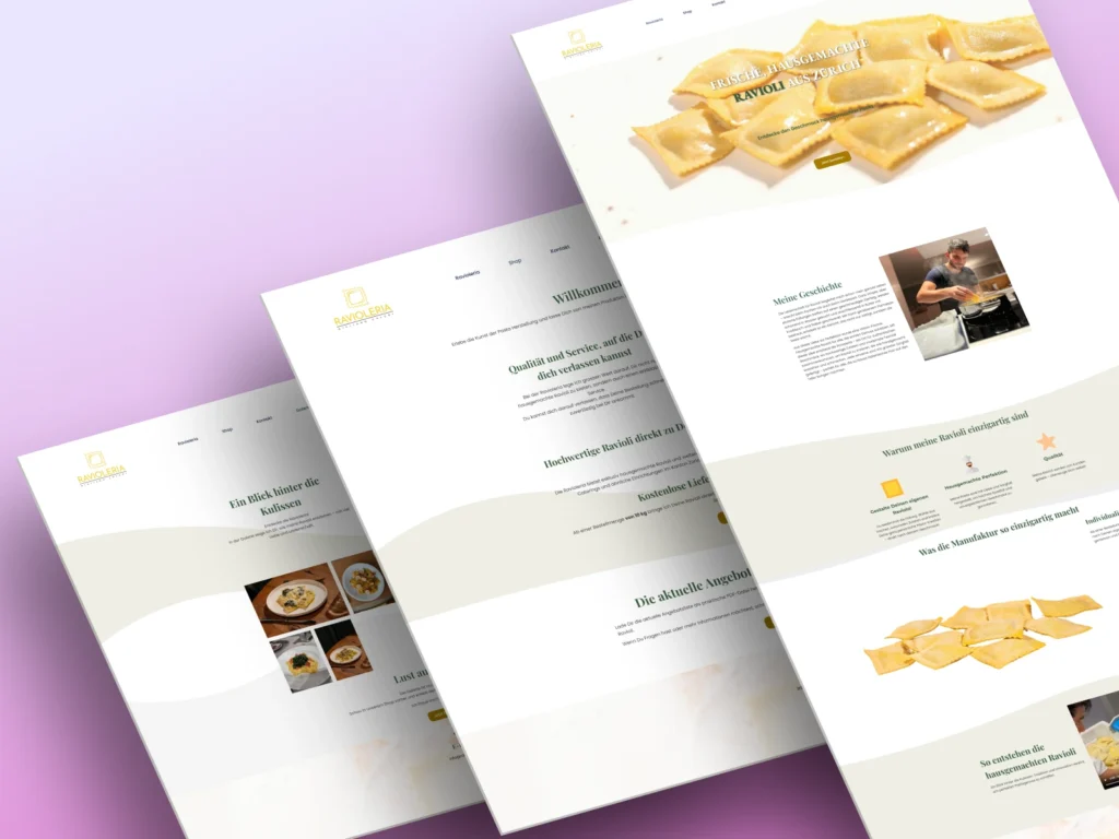 ravioleria web design